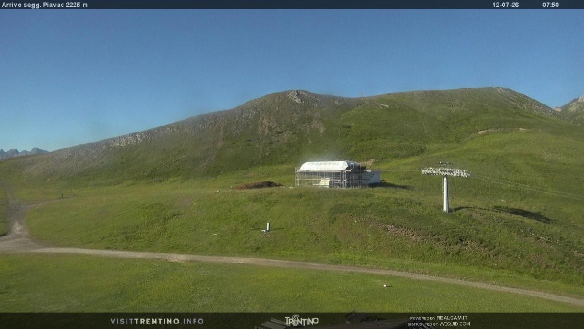 Archived image Webcam mountain station Piavac, Trentino