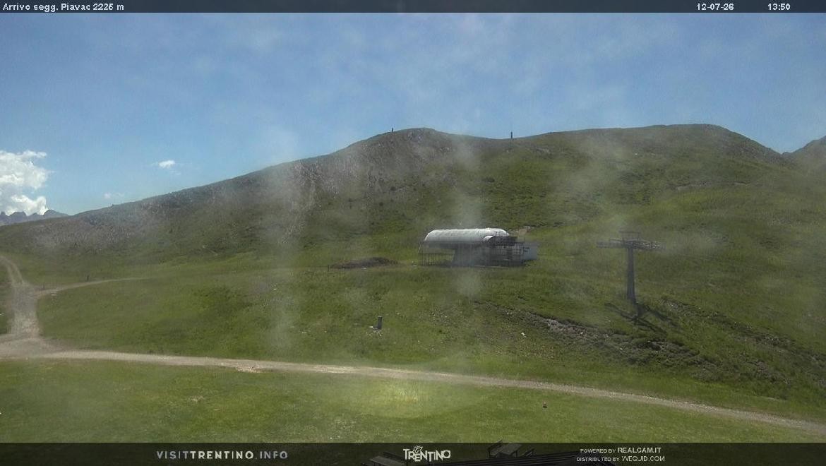 Archived image Webcam mountain station Piavac, Trentino