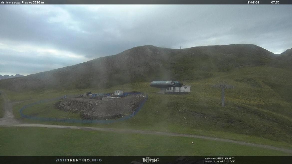 Archiv Foto Webcam Bergstation Piavac, Trentino