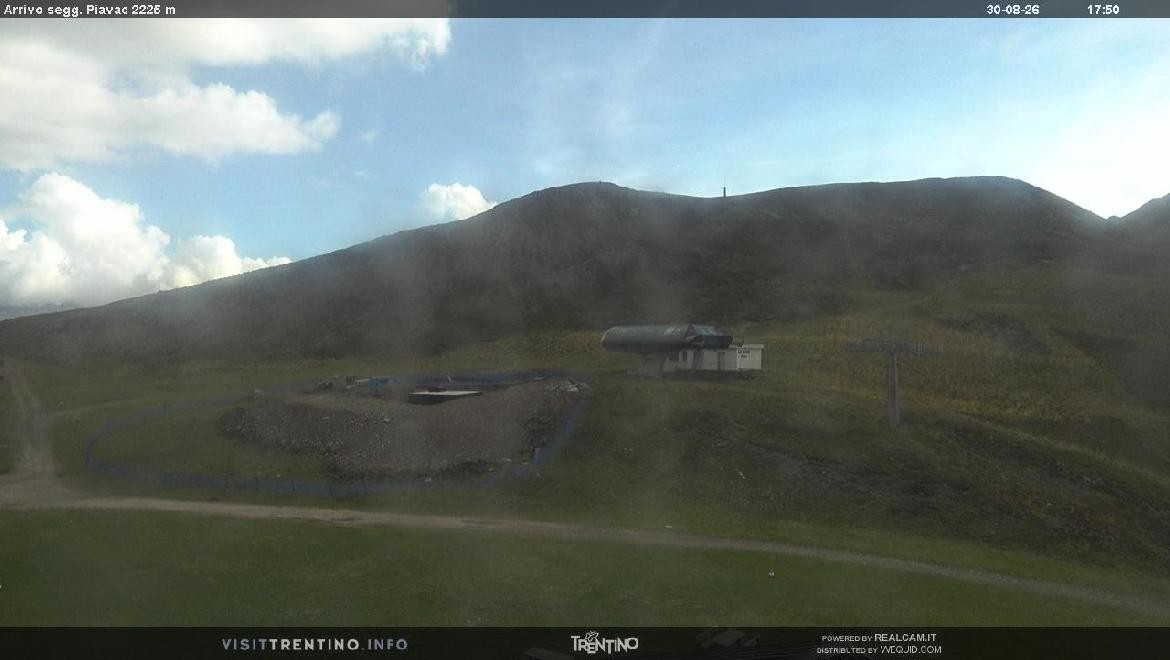 Archived image Webcam mountain station Piavac, Trentino