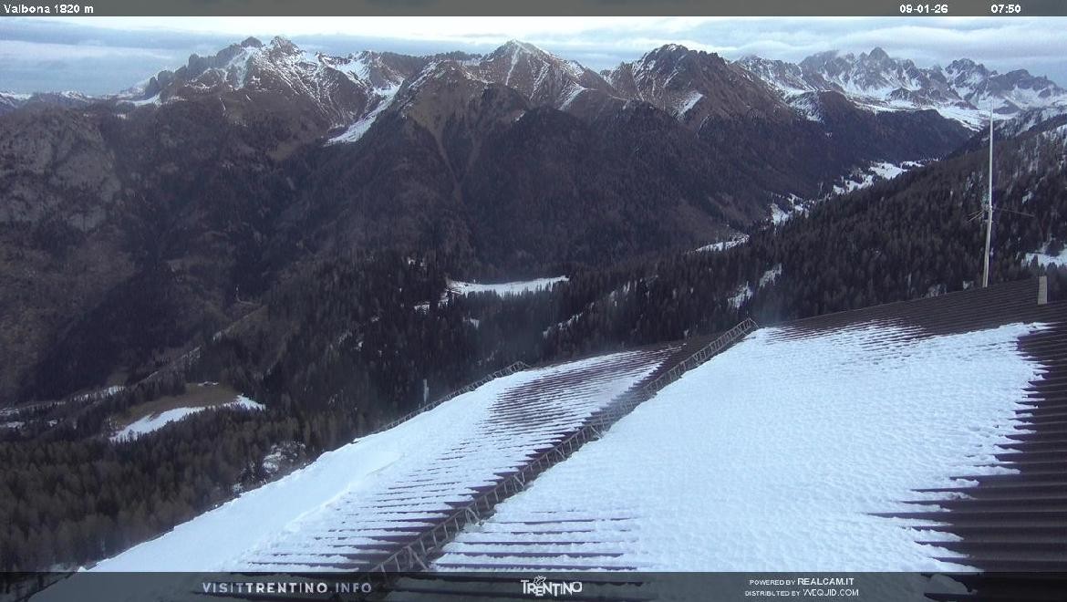 Archiv Foto Webcam Mittelstation Alpe di Lusia, Trentino