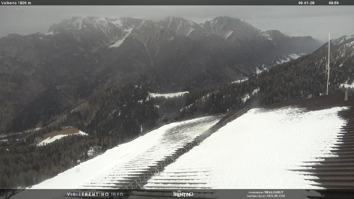 Archiv Foto Webcam Mittelstation Alpe di Lusia, Trentino