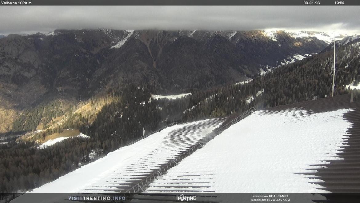 Archiv Foto Webcam Mittelstation Alpe di Lusia, Trentino