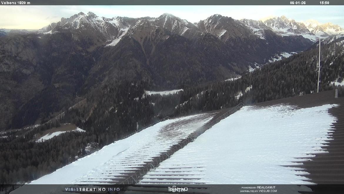 Archiv Foto Webcam Mittelstation Alpe di Lusia, Trentino