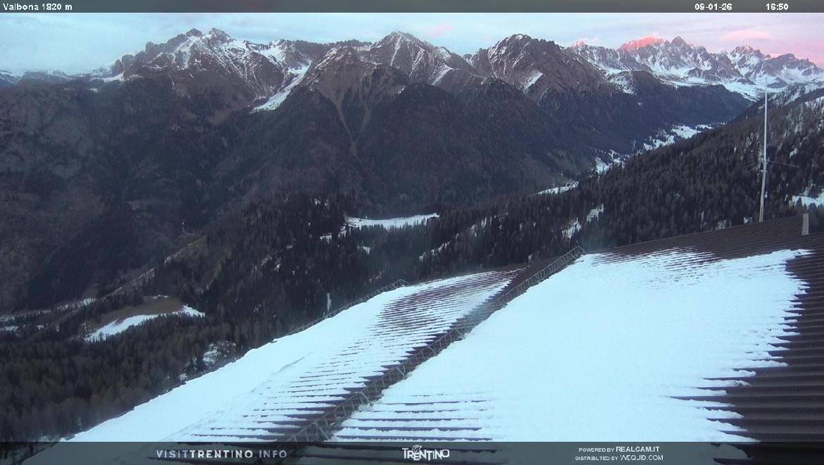 Archiv Foto Webcam Mittelstation Alpe di Lusia, Trentino