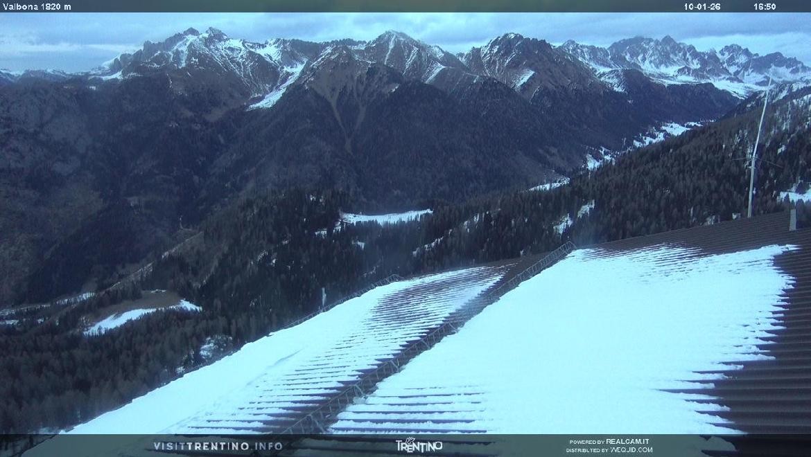 Archiv Foto Webcam Mittelstation Alpe di Lusia, Trentino