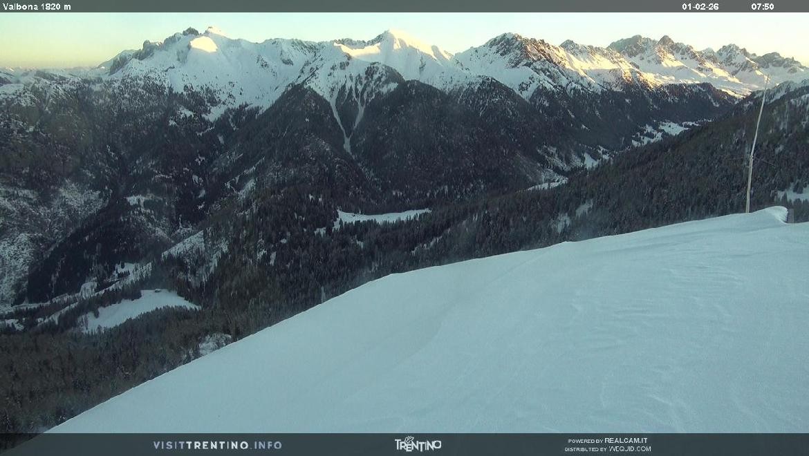 Archiv Foto Webcam Mittelstation Alpe di Lusia, Trentino