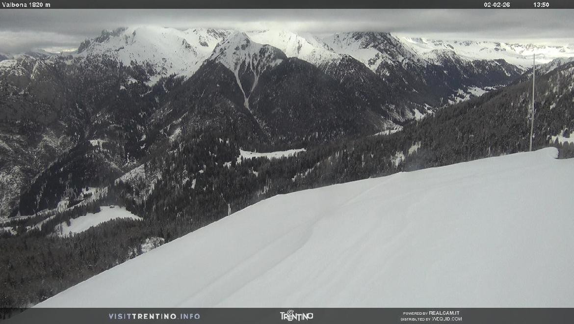 Archiv Foto Webcam Mittelstation Alpe di Lusia, Trentino