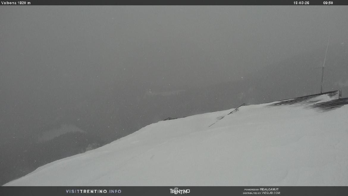 Archiv Foto Webcam Mittelstation Alpe di Lusia, Trentino