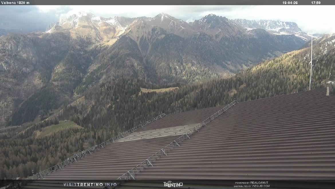 Archiv Foto Webcam Mittelstation Alpe di Lusia, Trentino