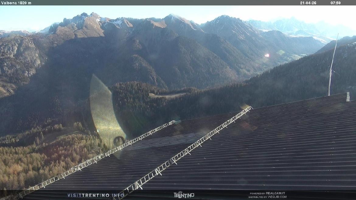 Archiv Foto Webcam Mittelstation Alpe di Lusia, Trentino