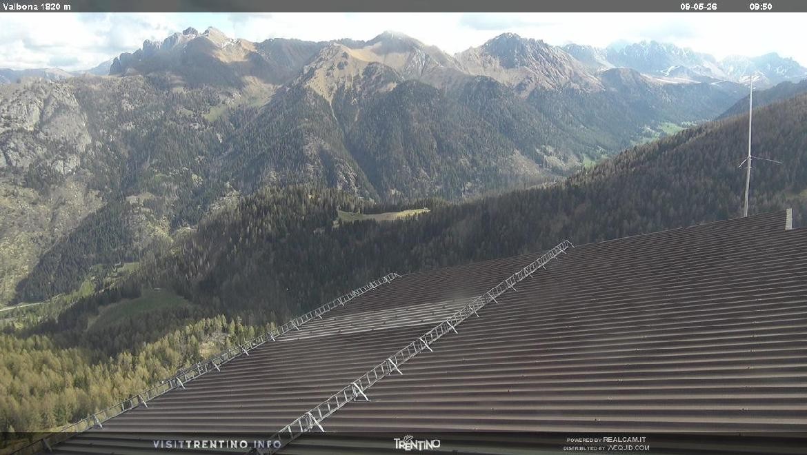Archiv Foto Webcam Mittelstation Alpe di Lusia, Trentino