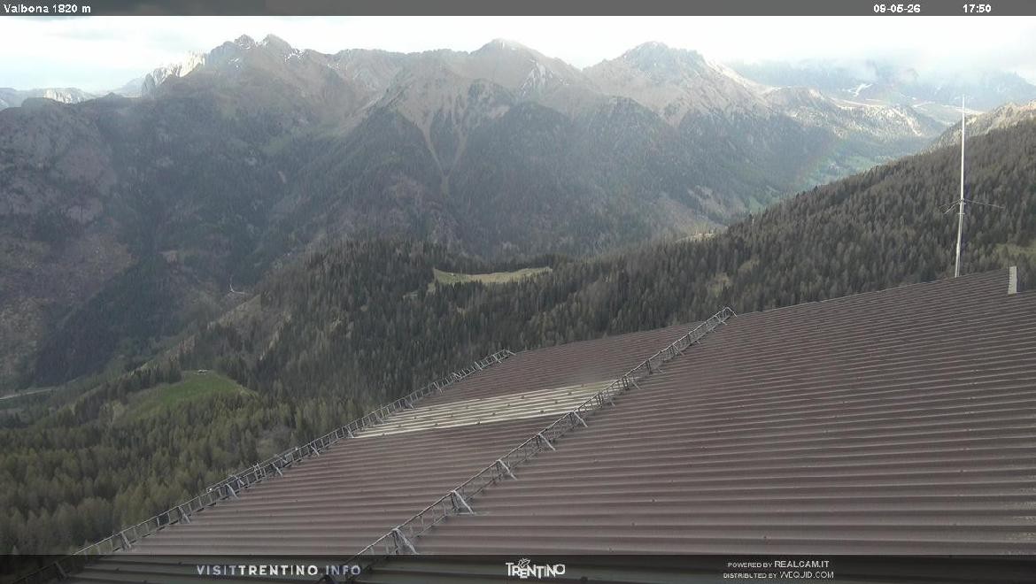 Archiv Foto Webcam Mittelstation Alpe di Lusia, Trentino