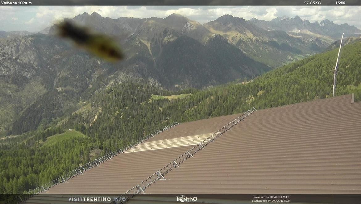 Archiv Foto Webcam Mittelstation Alpe di Lusia, Trentino