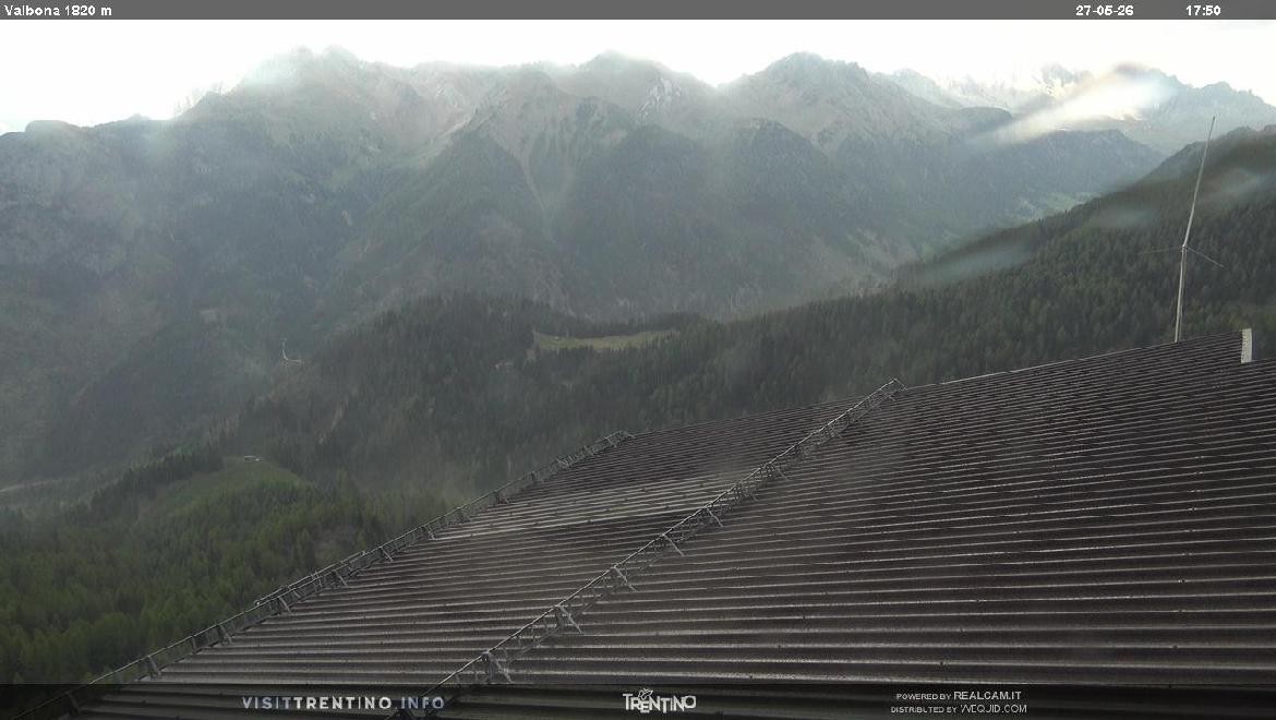Archiv Foto Webcam Mittelstation Alpe di Lusia, Trentino