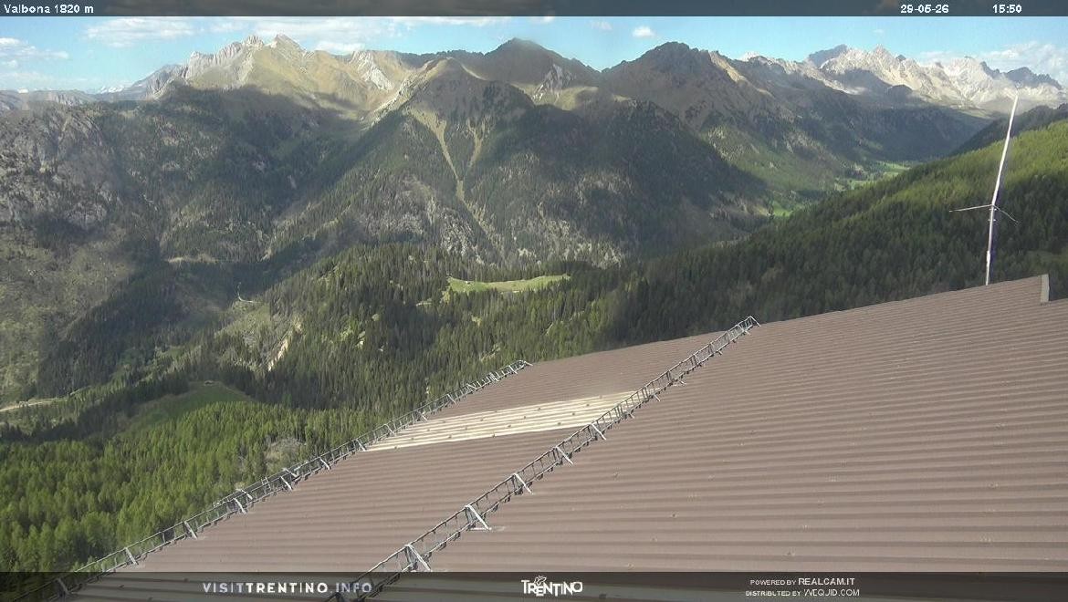 Archiv Foto Webcam Mittelstation Alpe di Lusia, Trentino