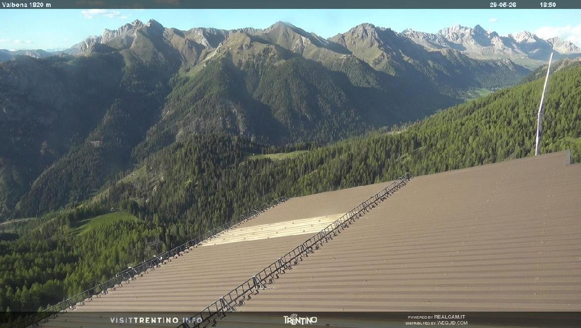 Archiv Foto Webcam Mittelstation Alpe di Lusia, Trentino