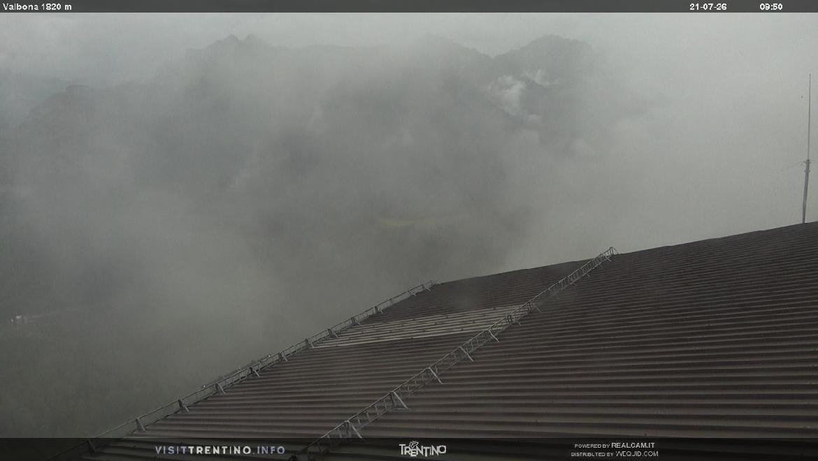 Archiv Foto Webcam Mittelstation Alpe di Lusia, Trentino
