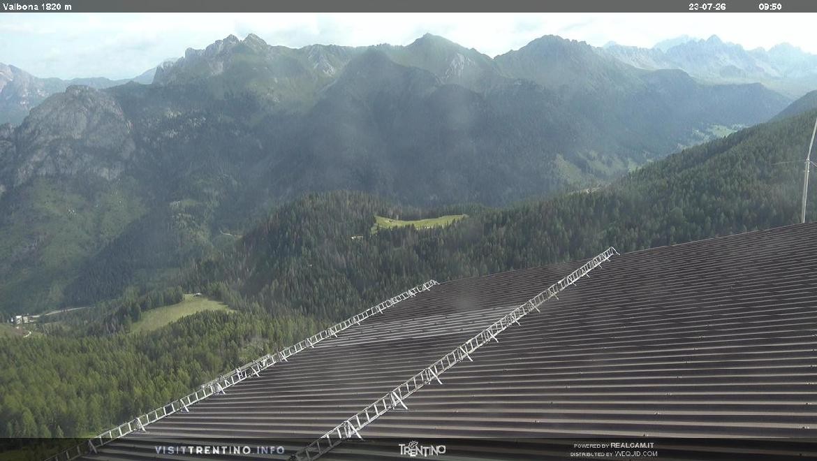 Archiv Foto Webcam Mittelstation Alpe di Lusia, Trentino