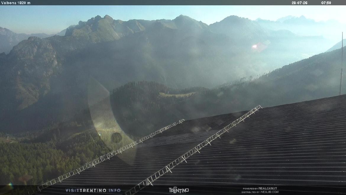 Archiv Foto Webcam Mittelstation Alpe di Lusia, Trentino