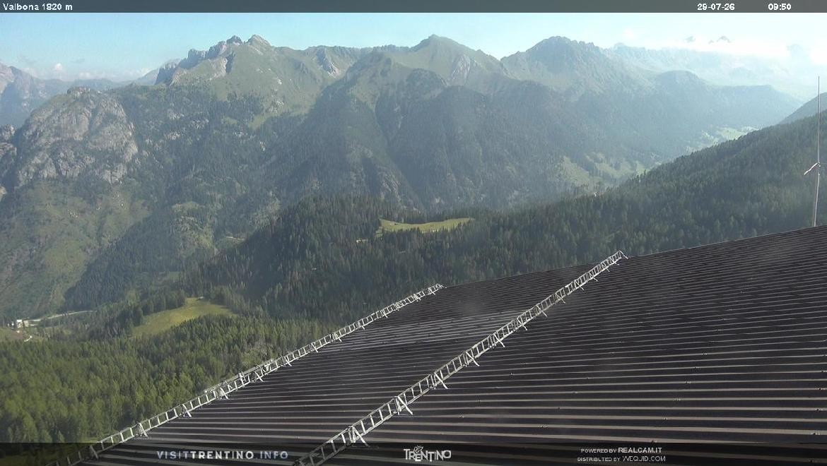 Archiv Foto Webcam Mittelstation Alpe di Lusia, Trentino