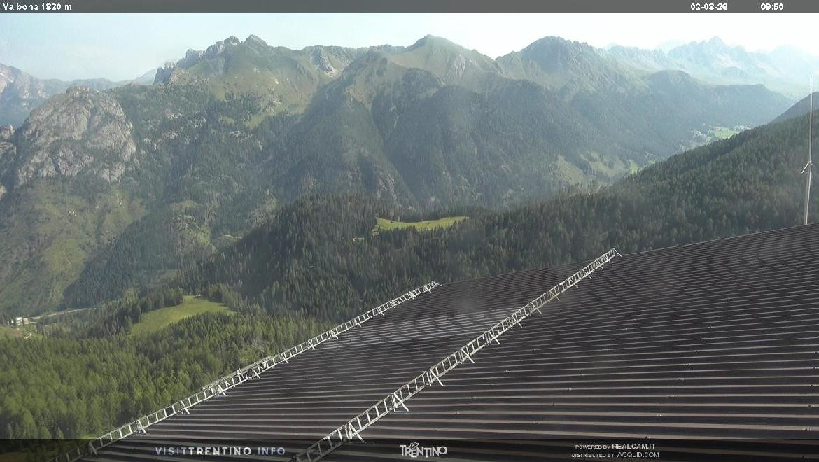 Archiv Foto Webcam Mittelstation Alpe di Lusia, Trentino