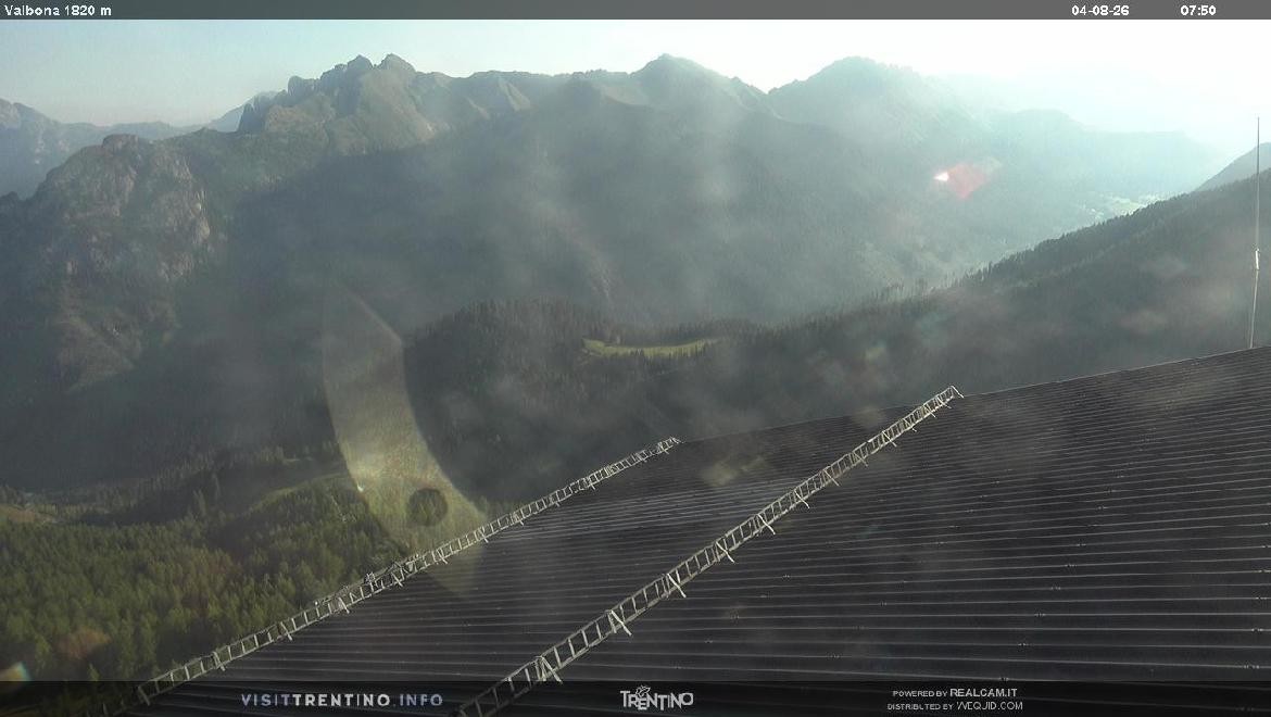 Archiv Foto Webcam Mittelstation Alpe di Lusia, Trentino
