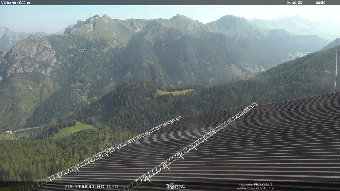Archiv Foto Webcam Mittelstation Alpe di Lusia, Trentino