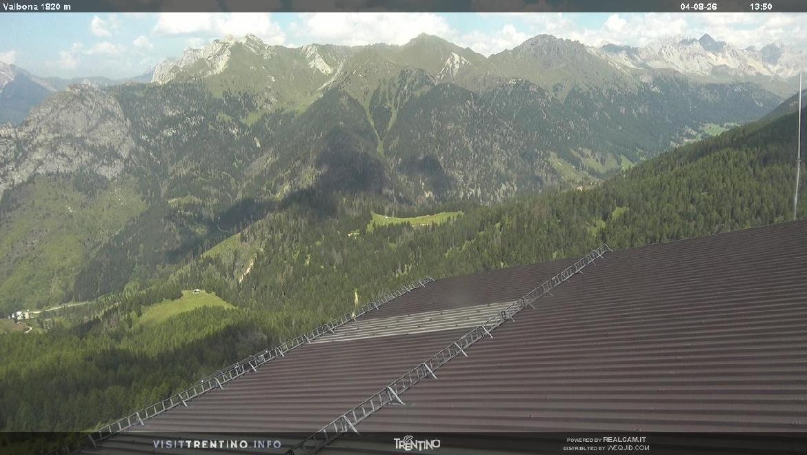 Archiv Foto Webcam Mittelstation Alpe di Lusia, Trentino