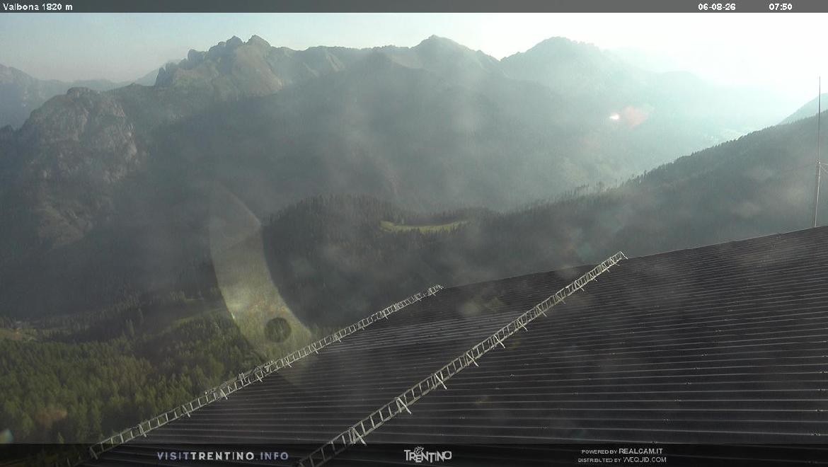 Archiv Foto Webcam Mittelstation Alpe di Lusia, Trentino