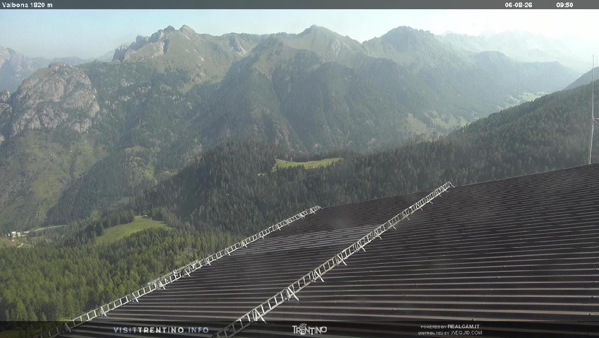 Archiv Foto Webcam Mittelstation Alpe di Lusia, Trentino