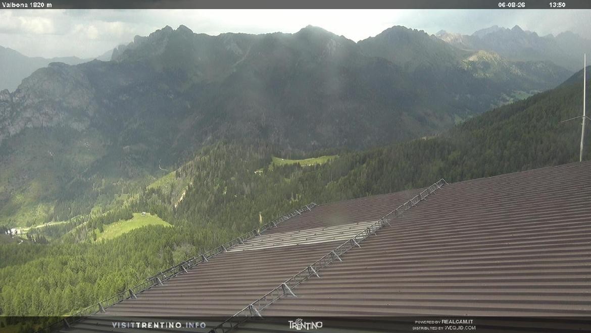 Archiv Foto Webcam Mittelstation Alpe di Lusia, Trentino