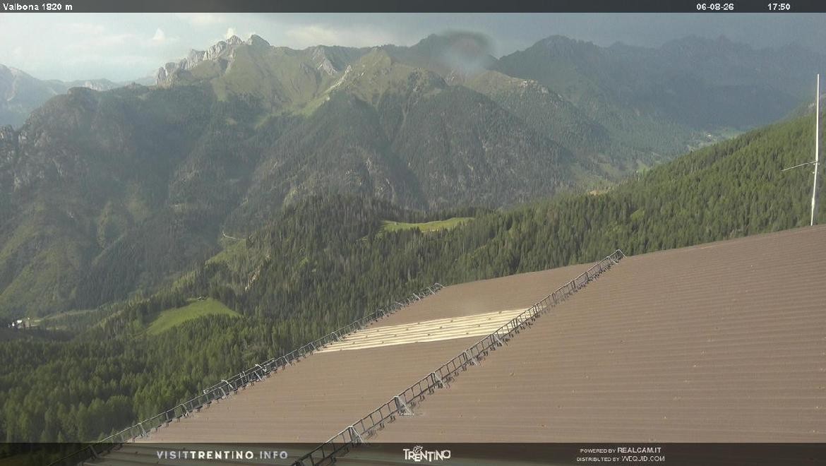 Archiv Foto Webcam Mittelstation Alpe di Lusia, Trentino