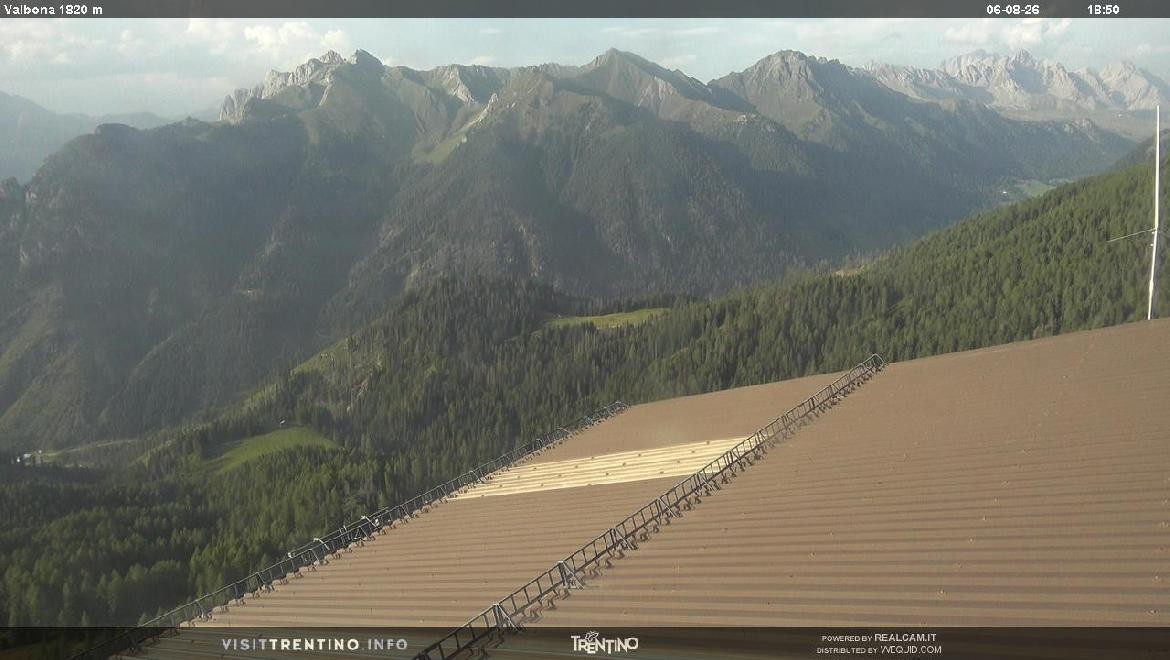 Archiv Foto Webcam Mittelstation Alpe di Lusia, Trentino