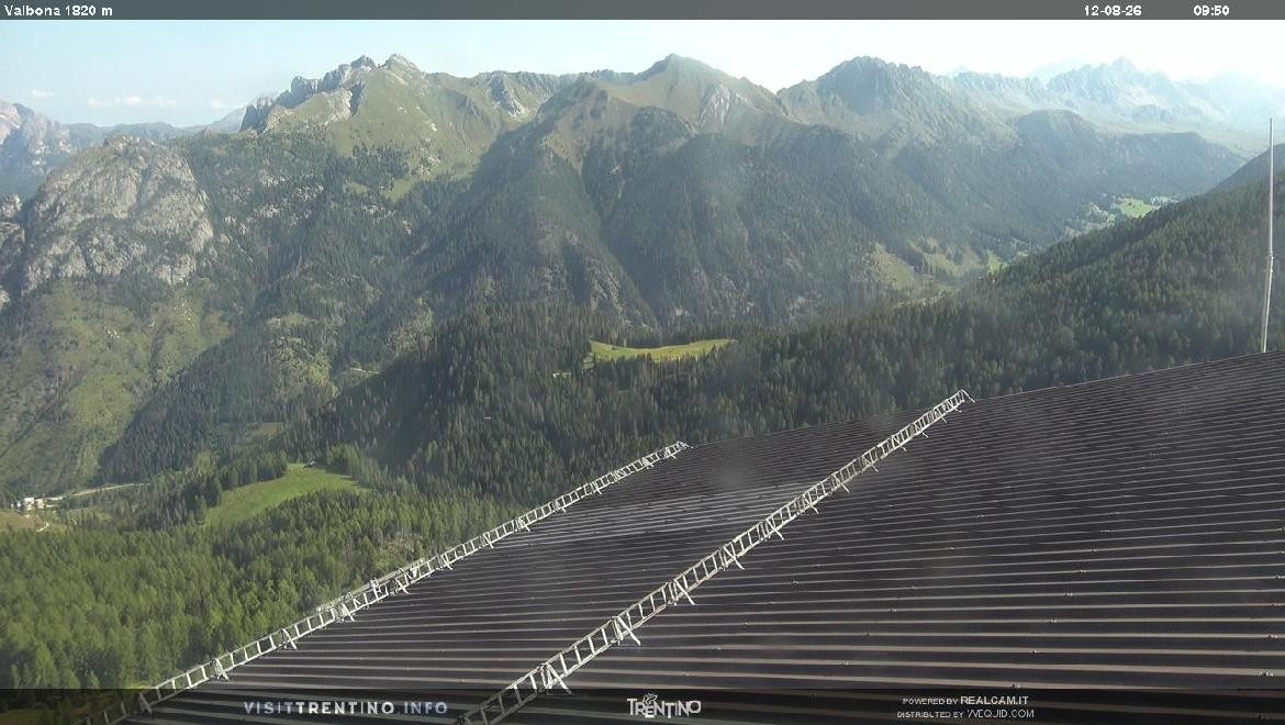 Archiv Foto Webcam Mittelstation Alpe di Lusia, Trentino