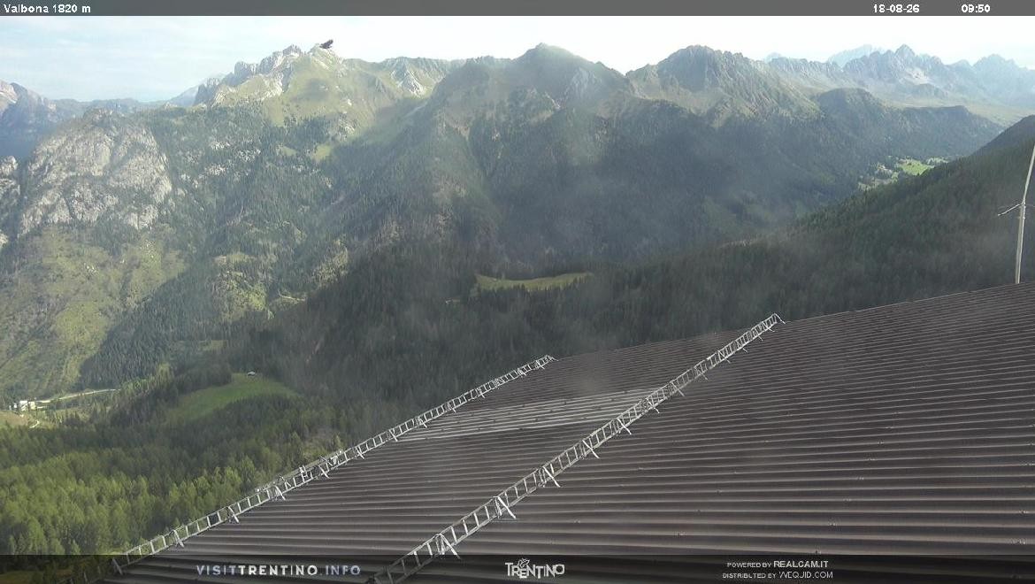 Archiv Foto Webcam Mittelstation Alpe di Lusia, Trentino