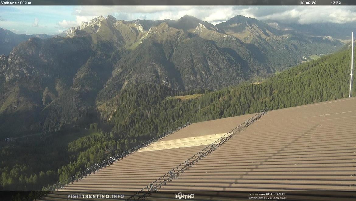 Archiv Foto Webcam Mittelstation Alpe di Lusia, Trentino