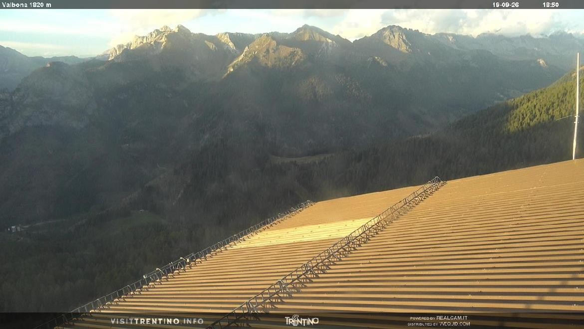Archiv Foto Webcam Mittelstation Alpe di Lusia, Trentino