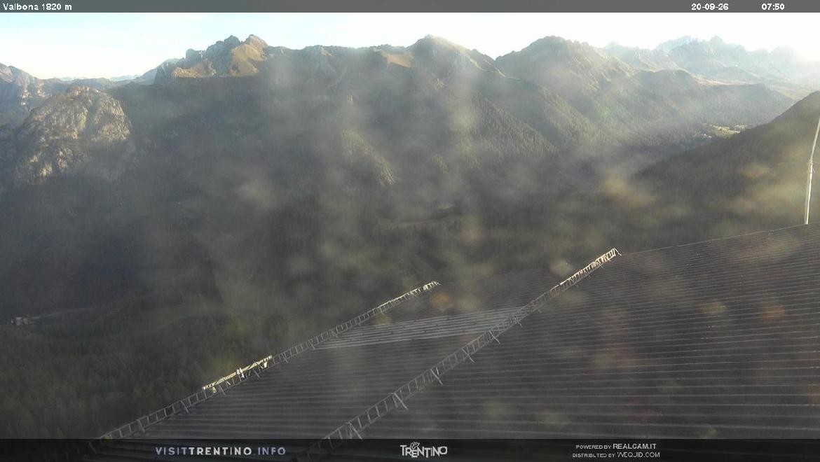 Archiv Foto Webcam Mittelstation Alpe di Lusia, Trentino