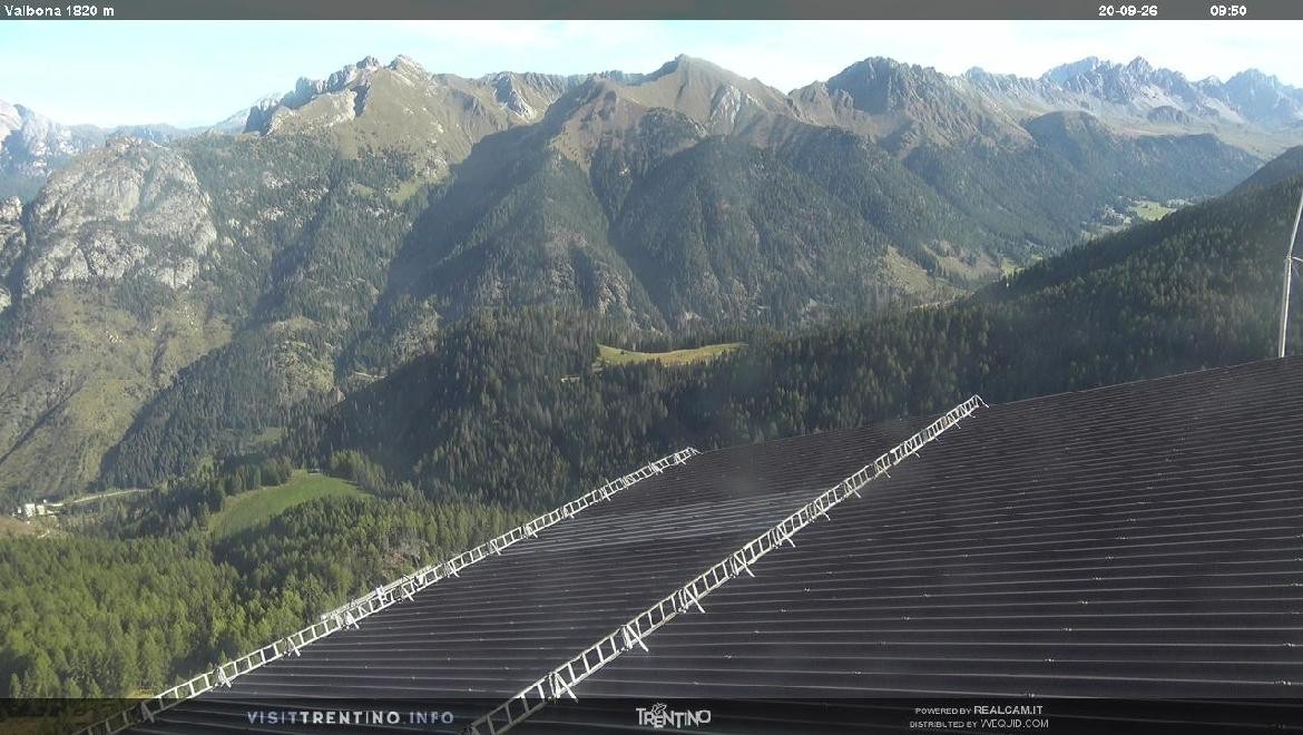 Archiv Foto Webcam Mittelstation Alpe di Lusia, Trentino