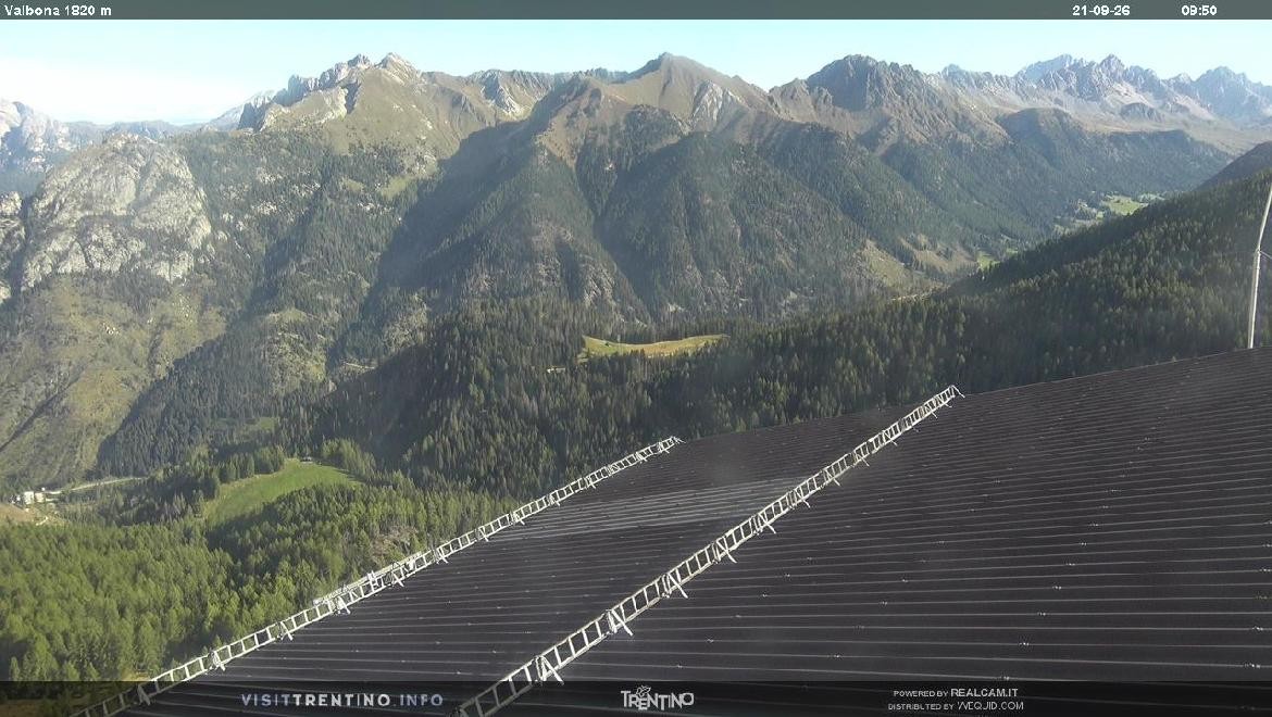 Archiv Foto Webcam Mittelstation Alpe di Lusia, Trentino