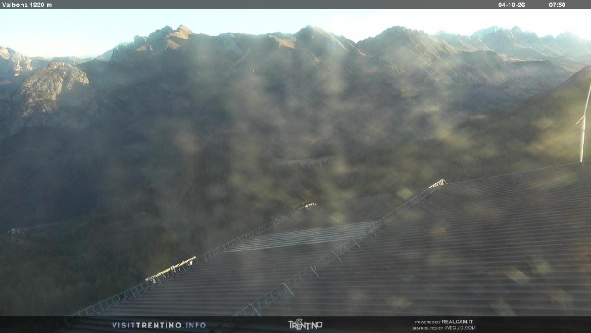 Archiv Foto Webcam Mittelstation Alpe di Lusia, Trentino