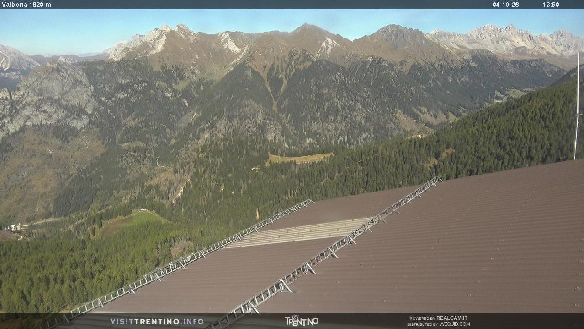 Archiv Foto Webcam Mittelstation Alpe di Lusia, Trentino