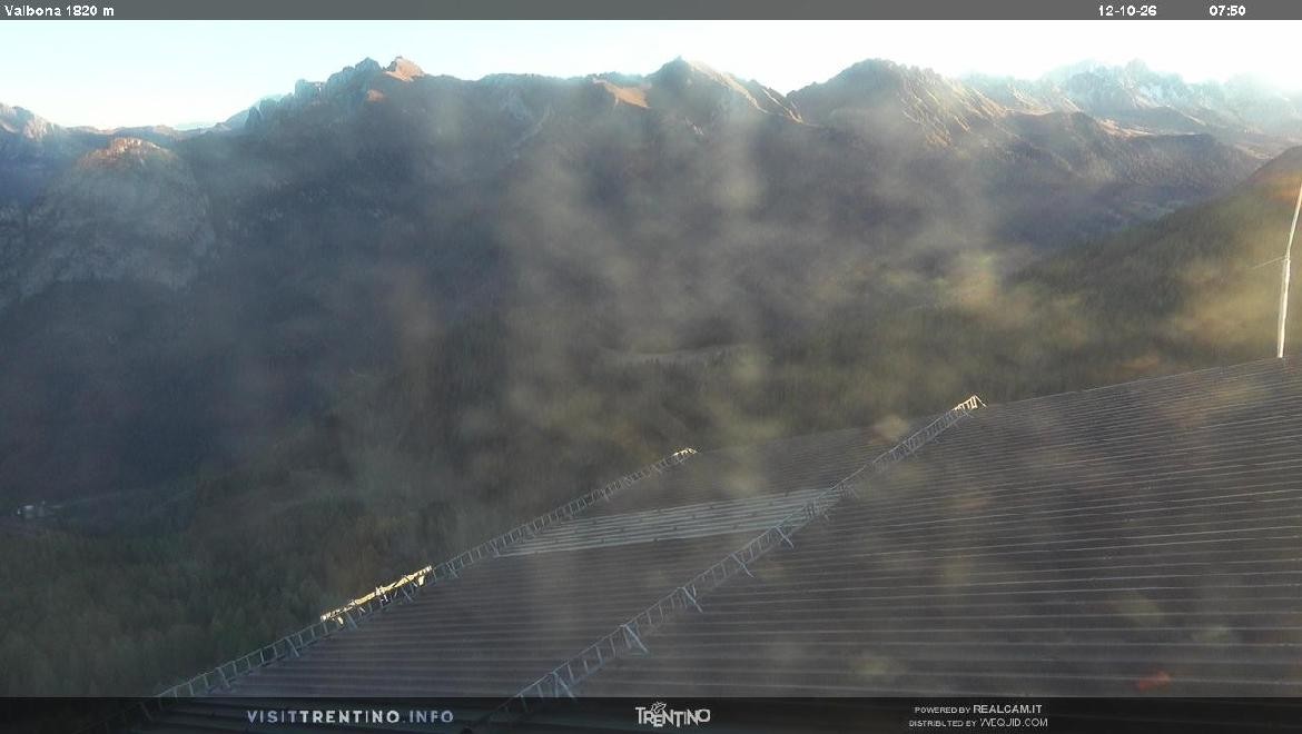 Archiv Foto Webcam Mittelstation Alpe di Lusia, Trentino