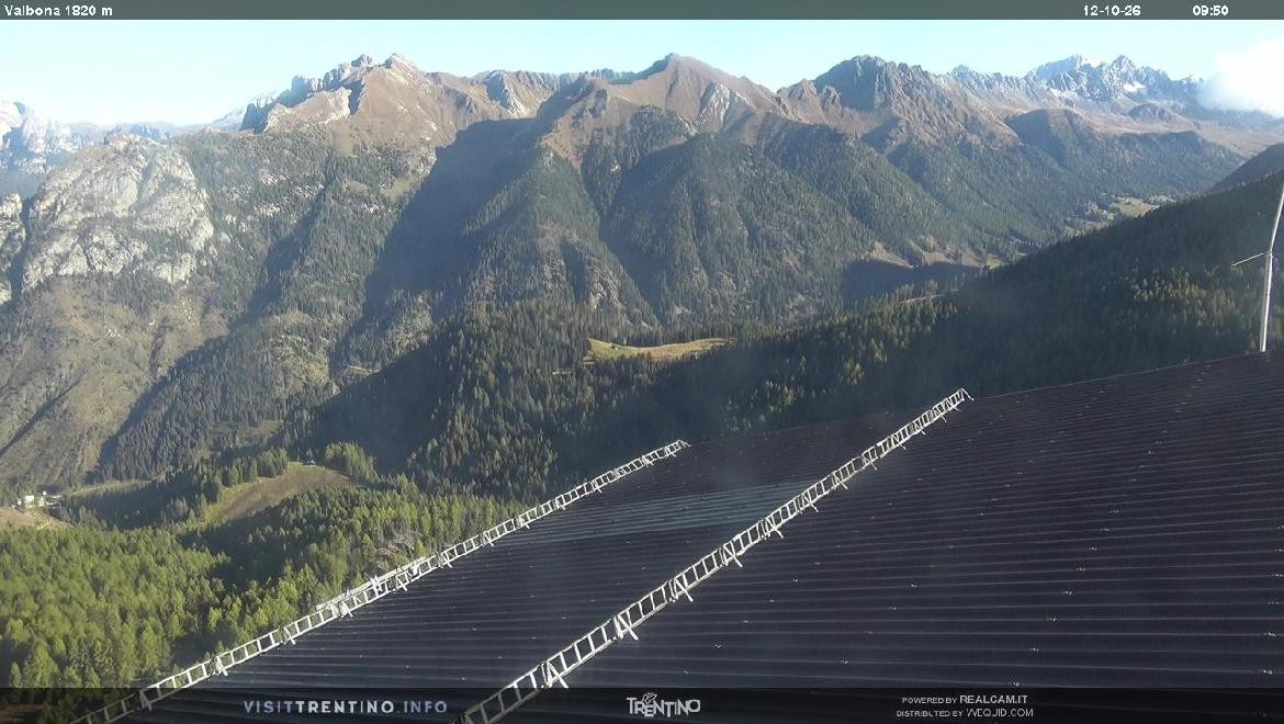 Archiv Foto Webcam Mittelstation Alpe di Lusia, Trentino
