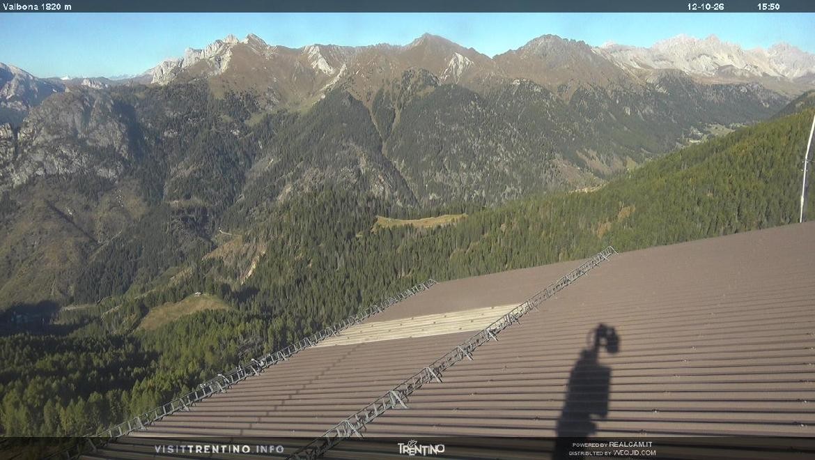 Archiv Foto Webcam Mittelstation Alpe di Lusia, Trentino