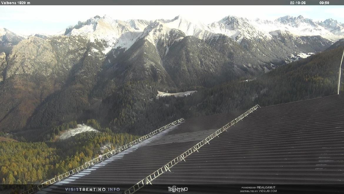 Archiv Foto Webcam Mittelstation Alpe di Lusia, Trentino