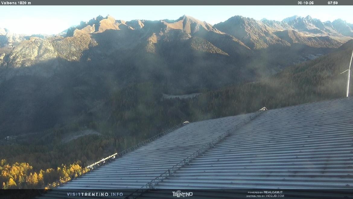 Archiv Foto Webcam Mittelstation Alpe di Lusia, Trentino