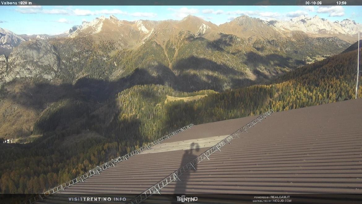 Archiv Foto Webcam Mittelstation Alpe di Lusia, Trentino