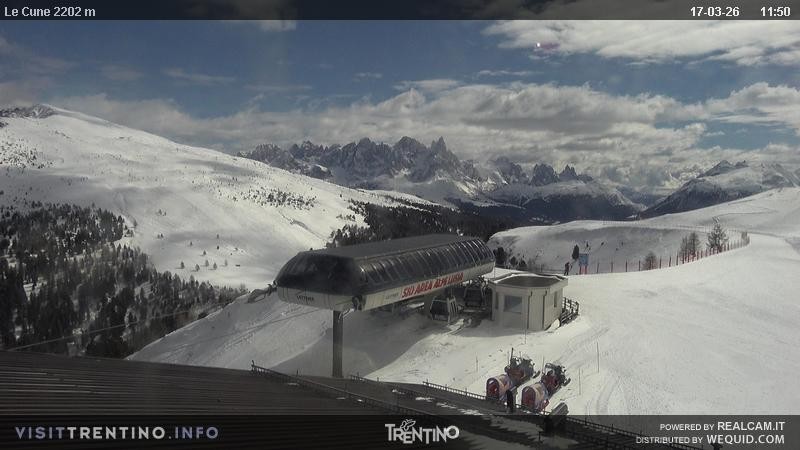 Archiv Foto Webcam Le Cune, Moena Trentino